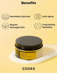 Snail mucin facial cream for glowing, youthful skin